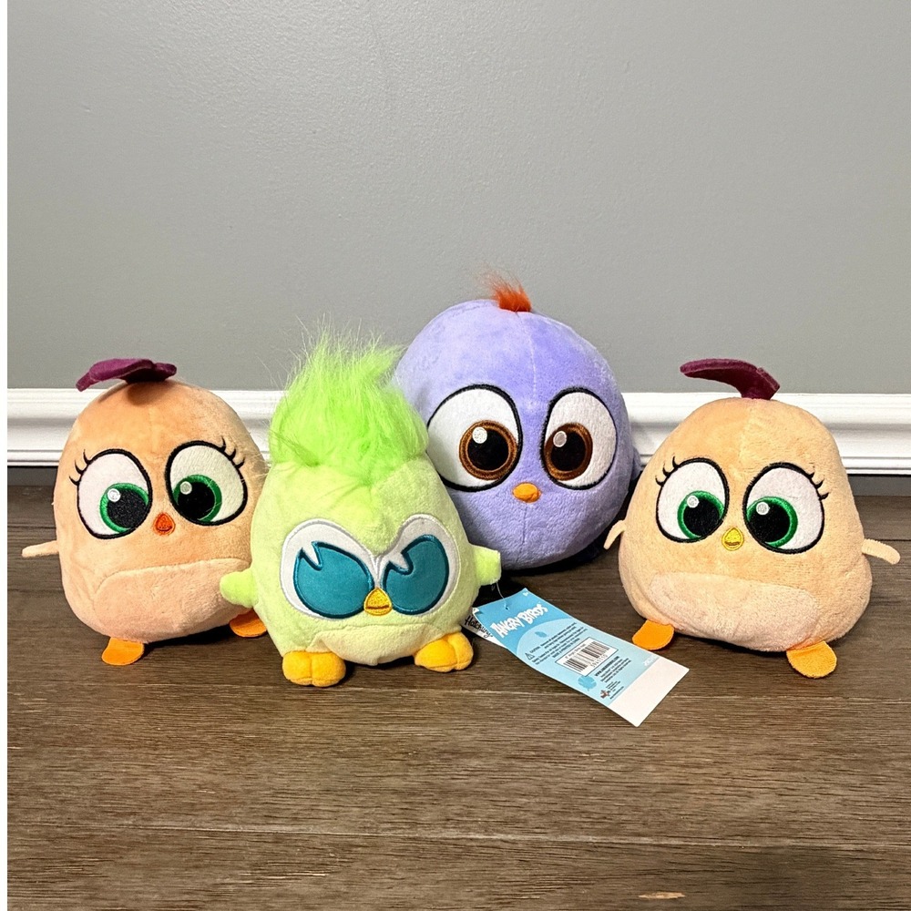 Angry Birds Hatchlings Plush Set of 4 Small Stuffed Animal Toys